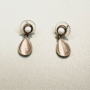 White and Pink Earrings